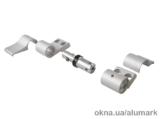 Петля для алюминиевых дверей GIESSE DOMINA HP NEW 2-х секционная, межосевое 62,5 мм, без крепления